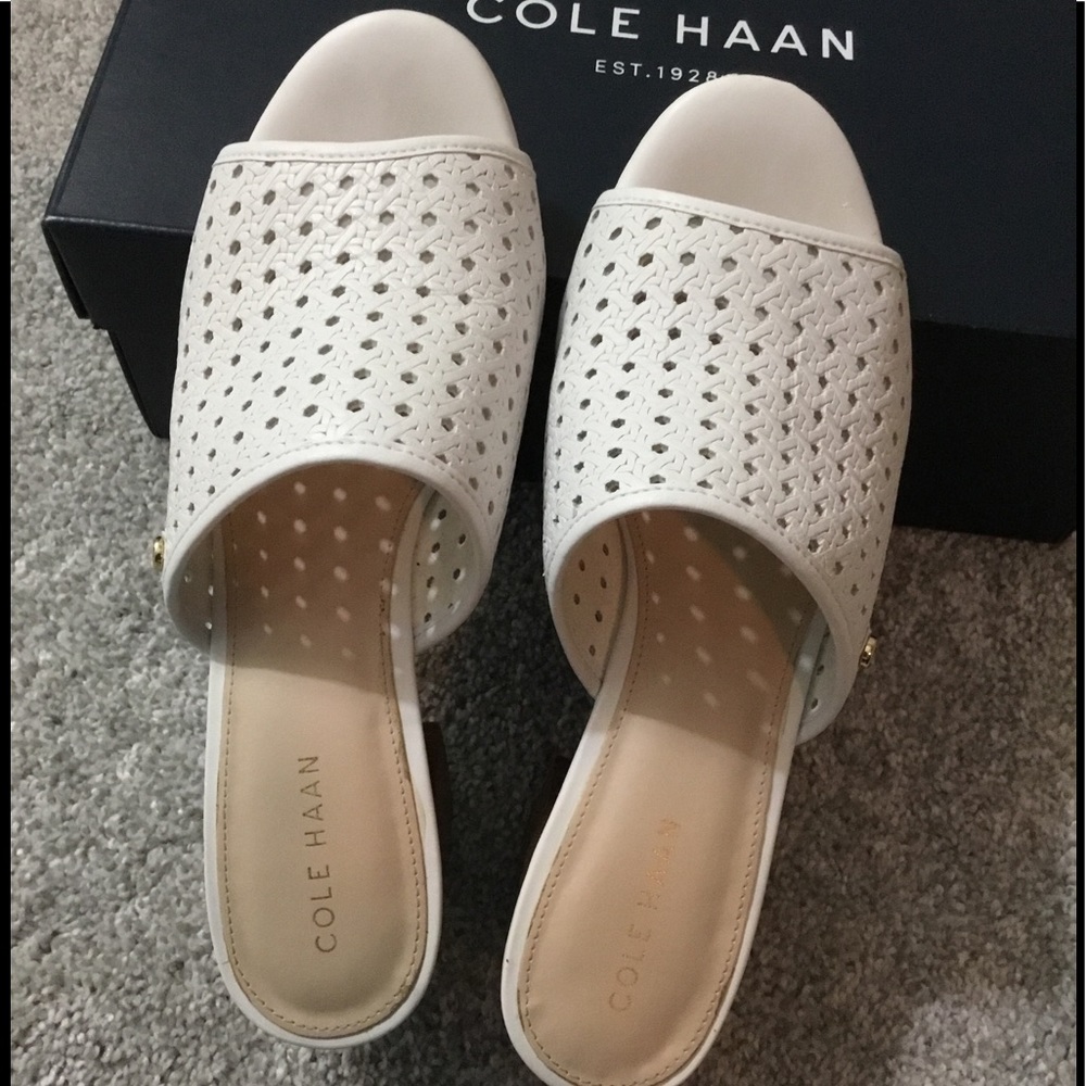 Cole Haan true white leather mule - Picture 7 of 15